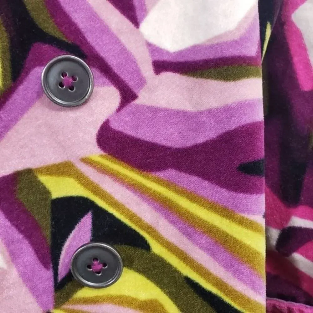 Missoni for Target floral trench velvet feel double breasted‎ coat girls 2T - 3T